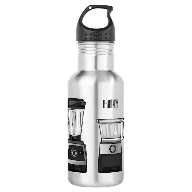 Garrafa Comida e ilustração do desenho do blender (Frente)