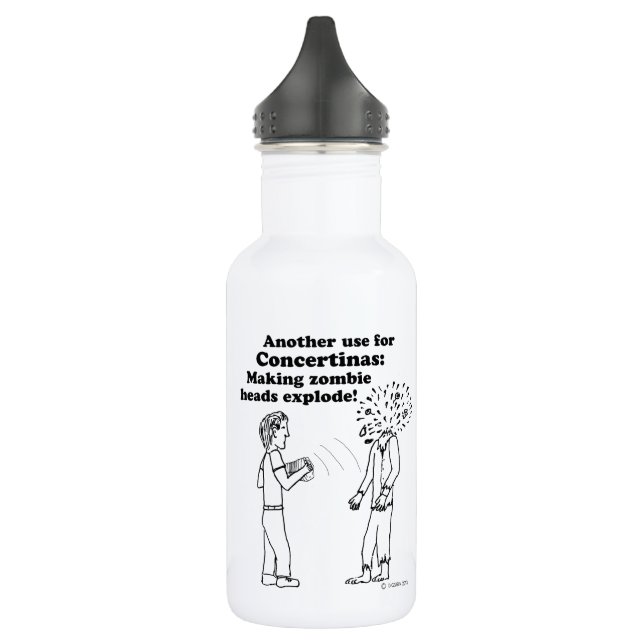 Garrafa Concertina faz os zombies explodirem (Esquerda)