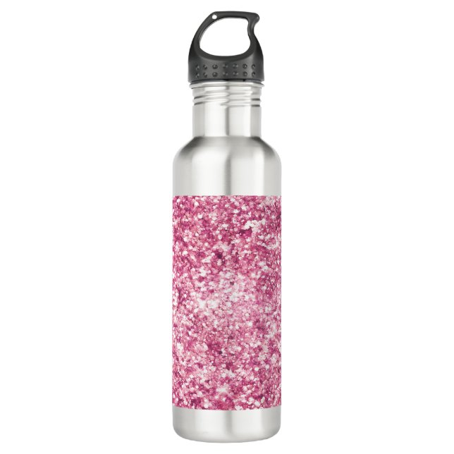 Garrafa Confetti Glitter Rosa Girassol (Frente)