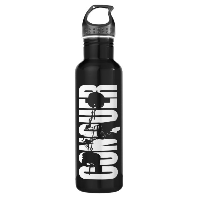 Garrafa CONQUER - Elevação de Peso da Olimpiadas - Motivaç (Frente)