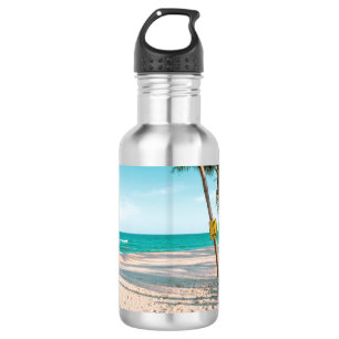Garrafa Conselhos de surf no travesseiro decorativo de pra