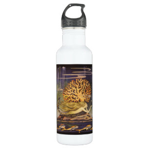 Garrafa Conto de Fadas Vintage, Pequena Sereia em Coral Oc