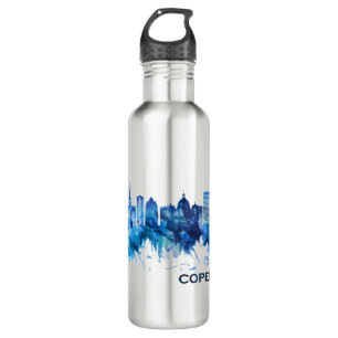 Garrafa Copenhaga Dinamarca Skyline Blue