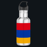 Garrafa Copo de papel armênio<br><div class="desc">Design com pavilhão da República da Armênia,  bandeira laranja,  vermelha e azul</div>