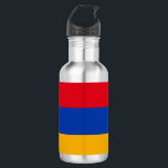 Garrafa Copo de papel armênio<br><div class="desc">Design com pavilhão da República da Armênia,  bandeira laranja,  vermelha e azul</div>