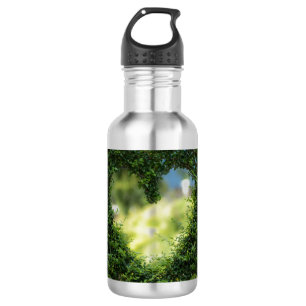 Garrafa Coração Tópico Verde