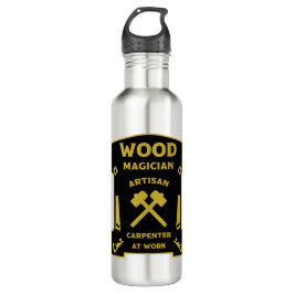 Garrafa Corante De Madeira E Carpinteiro