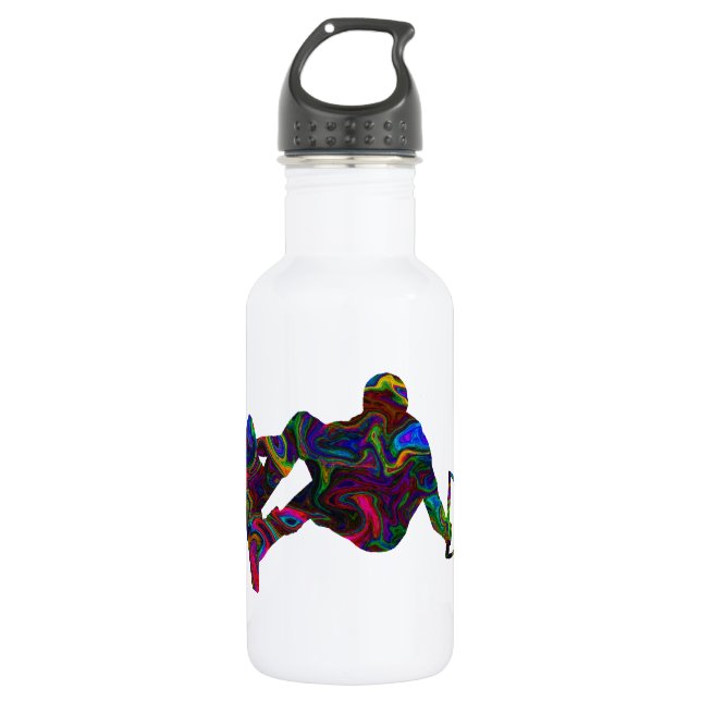 Garrafa Cores selvagens do Wakeboarder (Frente)