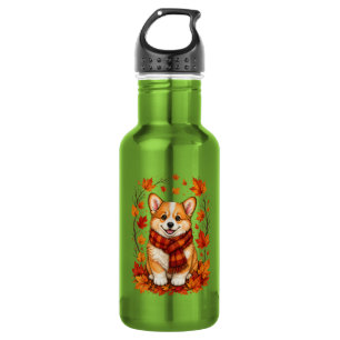 Garrafa Corgi Dog Cozy Outono de Outono