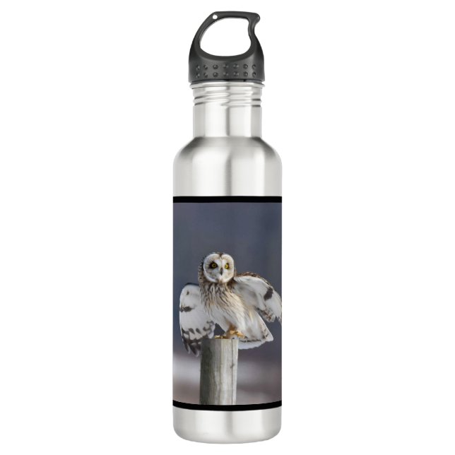 Garrafa Coruja de Olhos Curtos 2 (Frente)