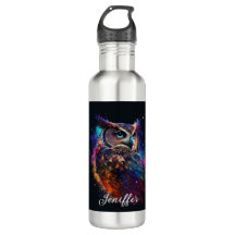 Coruja Espacial Colorida