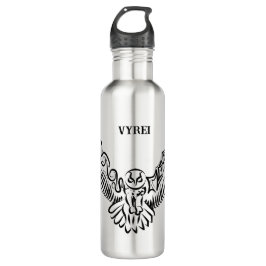 Garrafa Coruja voadora branca e negra