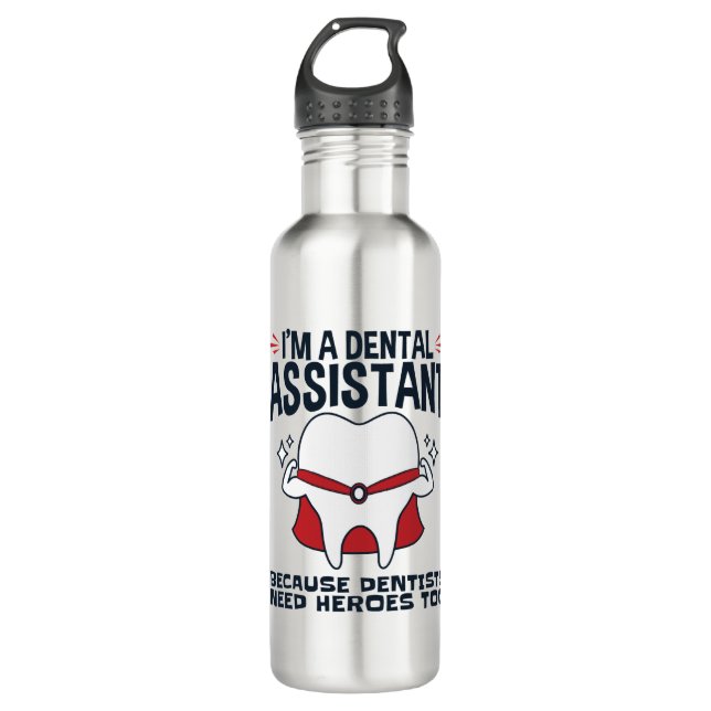 Garrafa Cota Heroínas Engraçadas do Assistente Dental (Frente)