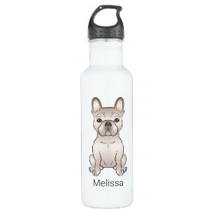 Garrafa Cream Buldogue Francês / Frenchie Dog & Custom Nam