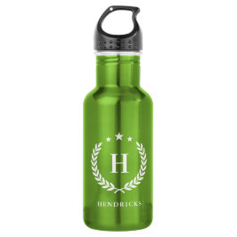 Garrafa Create Your Own Intel Monogram With Laurel wreaths