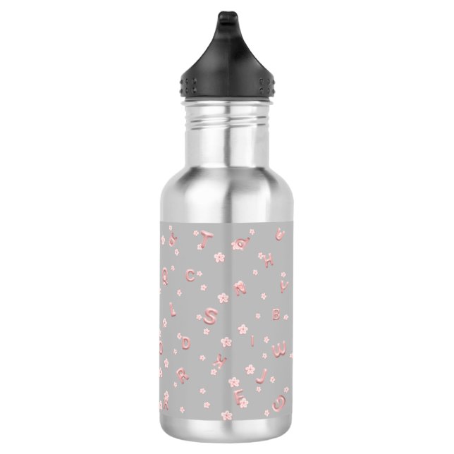 Garrafa Crianças bonitas ABC Flor de Alfabeto Escola Infan (Direita)