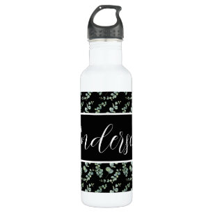 Garrafa Crie seu próprio monograma personalizado elegante