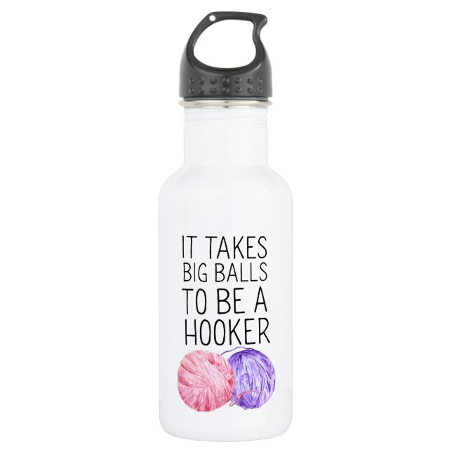 Garrafa Crochet engraçado do fio (Frente)