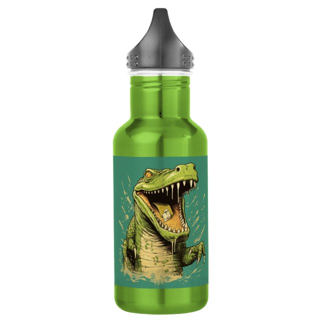Garrafa Crocodilo de Nome Personalizado (Esquerda)