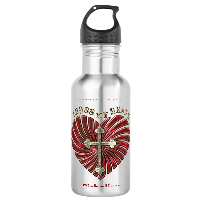 Garrafa Cross-My-Heart (Personalizado) (Frente)