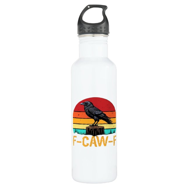 Garrafa Crow, F-Caw-F Funny Bird Retro Classic (Frente)