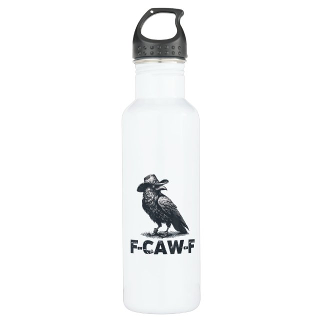 Garrafa Crow F-Caw-F Retro Crow Lover (Frente)