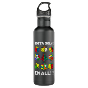 Garrafa Cubo de Quebra-cabeça competitivo tem que resolver