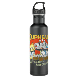 Garrafa Cuphead O Delicioso Poster do Grupo do Último Curs
