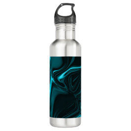 Garrafa Curvas em azul-turquesa escuro, céu profundo ou ci