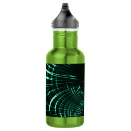 Garrafa Curvas pontiagudas em mistura de verde-selva e men