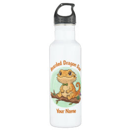 Garrafa Custom Bearded Dragon Dad Water Bottle
