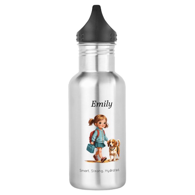 Garrafa Custom Girl & Dog School Bottle (Esquerda)
