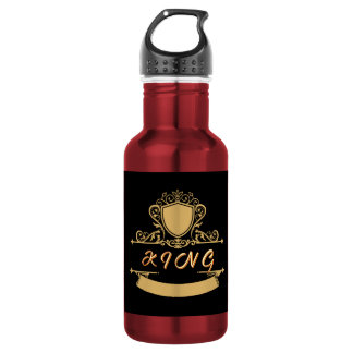 Garrafa Custom KING Golden Shield Emblem Hydration Vessel