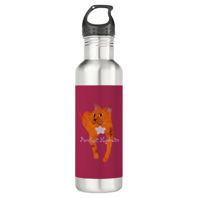 Garrafa Customizable Fiona the Cat Stainless Steel Bottle (Frente)
