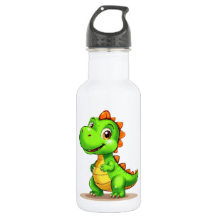 Garrafa Cute 3D Digital Paint Baby Dinosaur Water Bottle