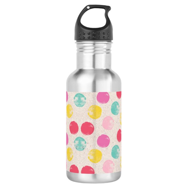 Garrafa Cute Colorful Polka Dot Pattern (Frente)