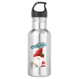 Garrafa Cute Gnome Santa Claus Reindeer