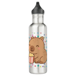 Garrafa Cute Kids Capybara Popcorn Snack Time