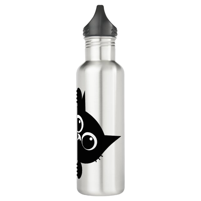 Garrafa Cute Peeking Cat Design Water Bottle (Esquerda)