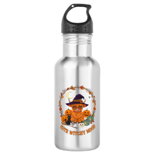 Garrafa Cute Witchy Mood Halloween Vaca das Terras Altas G