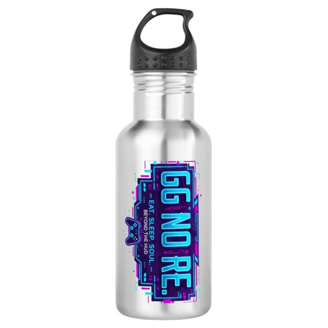 Garrafa Cyberpunk GG NO RE Gaming Water Bottle (Frente)