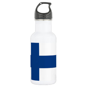 Garrafa da liberdade da bandeira de Finlandia