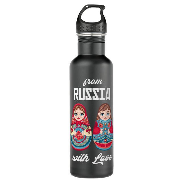 Garrafa Da Rússia com o Amor Matryoshka Souvenir Nesting (Frente)