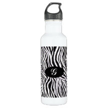 GARRAFA DA ZEBRA PRINT-WATER DO MONOGRAMA