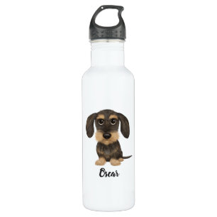 Garrafa Dachshund Teckel com Texto Personalizado