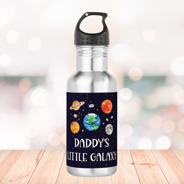 Garrafa Daddy's Little Galaxy Funny Quote Space Kids (Criador carregado)
