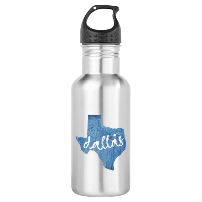 Garrafa Dallas, Texas Wood Grain (Frente)