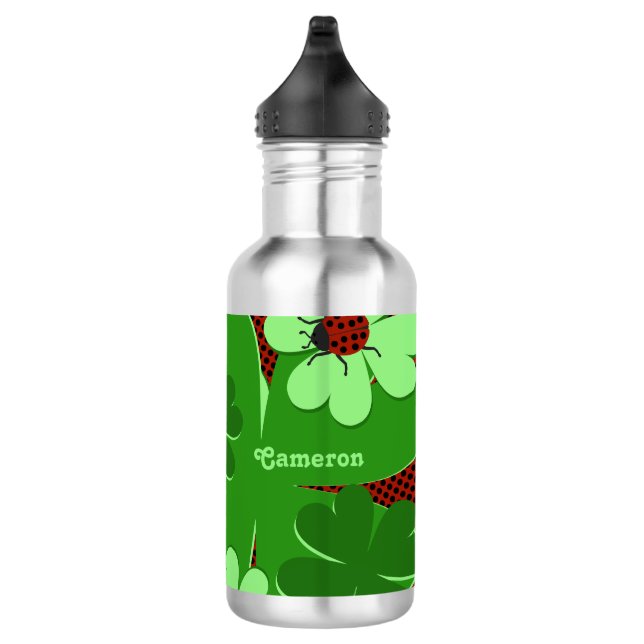 Garrafa Dama Bonita - Bug & Clover Nome Folha (Direita)