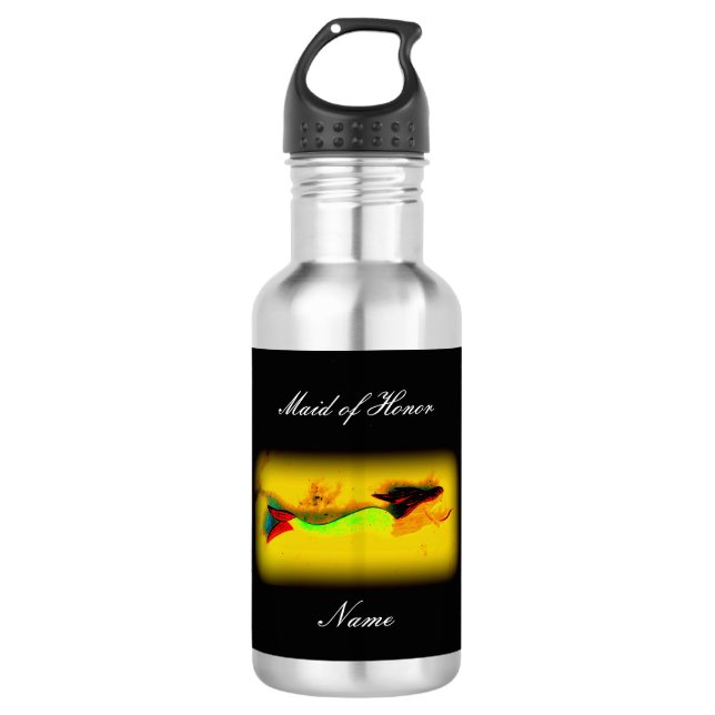 Garrafa dama de honra personalizada sereia (Frente)
