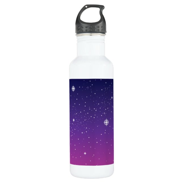 Garrafa Dark Purple Starry Night Sky (Frente)